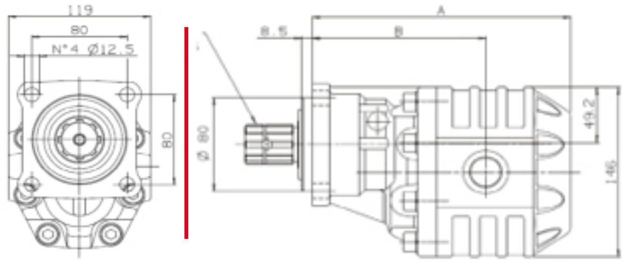 4 BOLT Pump